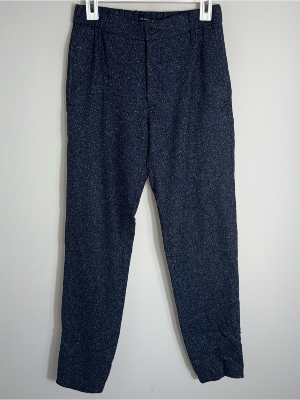 Club Monaco Women's Lex Twill Pants-Wool Blend-Navy Blue-Size Small-NWT
